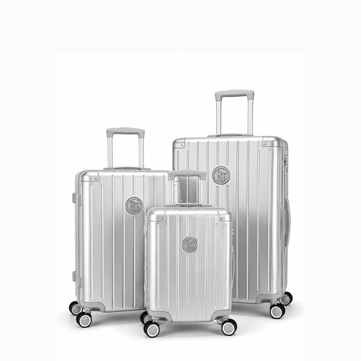 Set de valises rigides 3 pièces à roulettes 360°